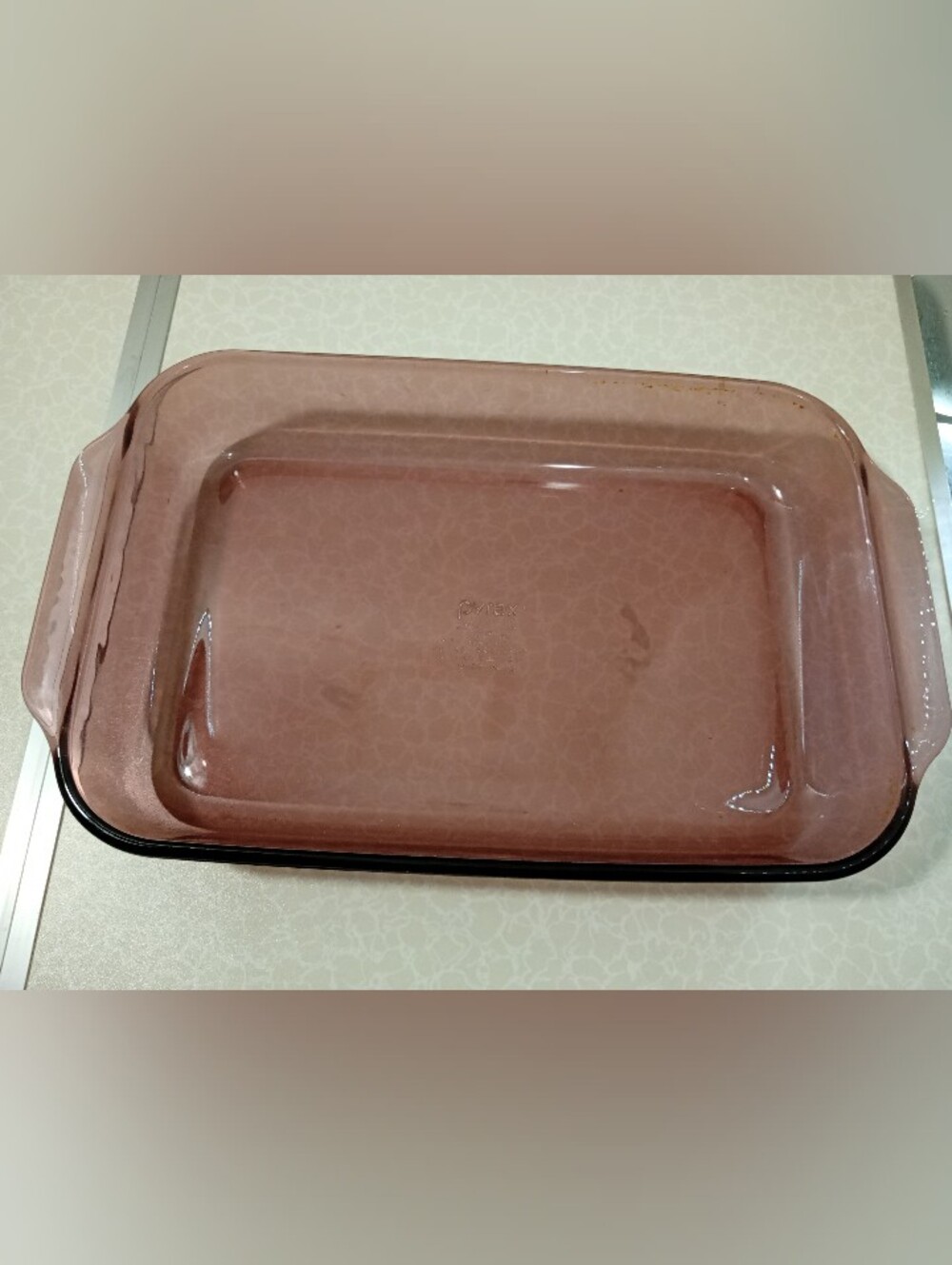 Amber Pyrex Glass Baking Dish Rectangular Casserole 15"x10"x3"
